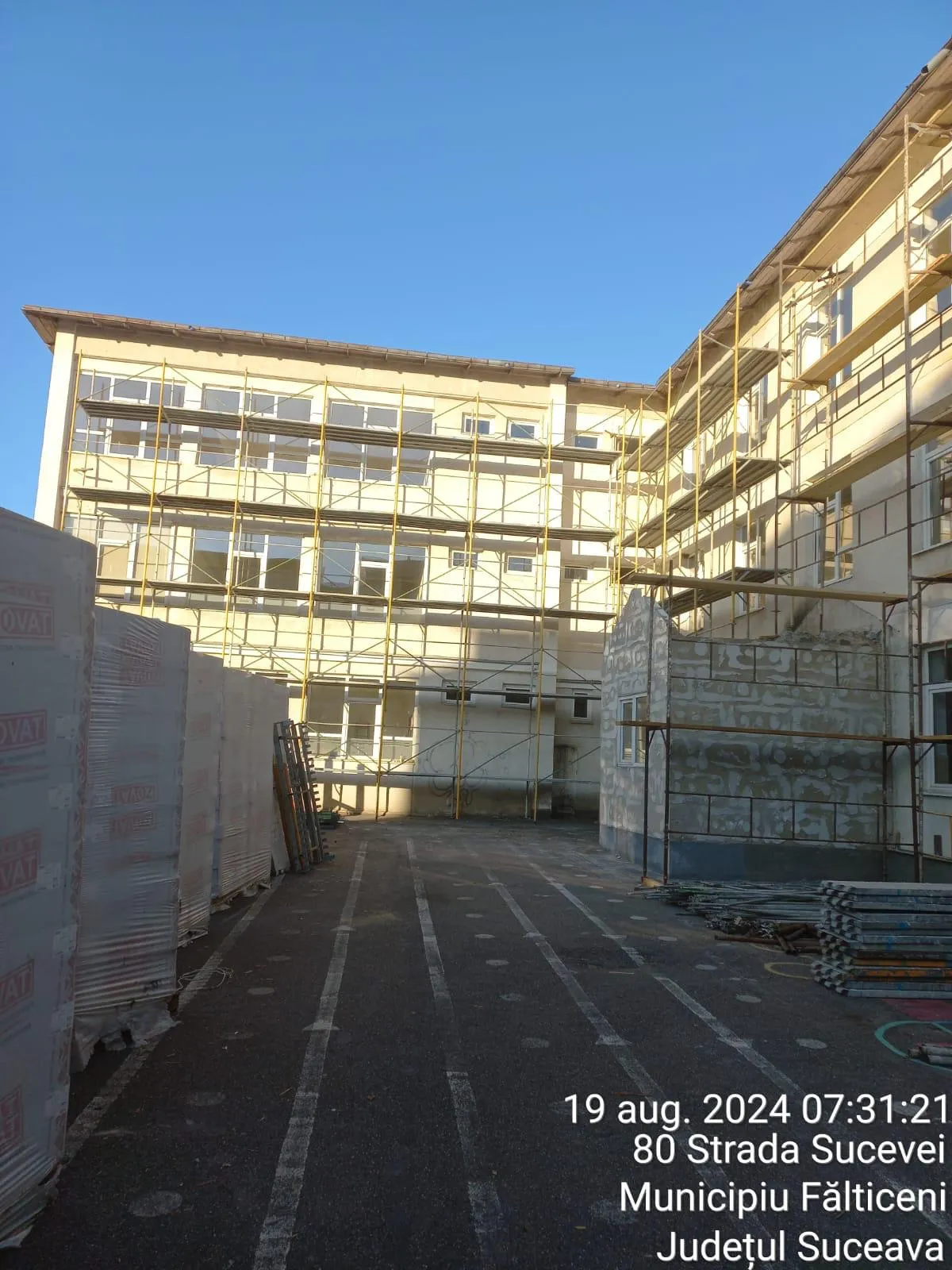 Detalii Execuție Școala Cuza Fălticeni